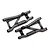Traxxas Black Heavy Duty Rear Suspension Arms 2Pcs 2555X