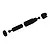 An exploded view of an ARRMA composite slider drive shaft assembly, showing the shaft, housing, and end caps.