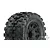 Pro-Line 3.8" MX38 HP Belted Tyres on Black Raid Rims - Glued Wheels 2Pcs 10166-10