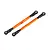 Traxxas WideMaxx 119.8mm Orange Toe Links 2Pc 8997A