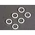 Traxxas 5x8x1mm Plastic Washers 6Pcs 3685