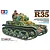Box art for Tamiya 1/35 scale French Light Tank R35 model kit showing a painted tank with camouflage and a commander figure.