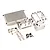 Rovan 5IVE-T Silver Aluminium Dual Steering Servo Radio Tray Set 87079