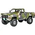 A 1/24 scale plastic model of a 1978 GMC Big Game Country pickup truck featuring a green, tan, and grey camouflage paint scheme.