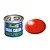 A 14ml tin of Revell Email Color enamel paint in Silk Luminous Red, shown next to a red paint swatch.