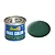 A 14ml tin of Revell Email Color matte dark green enamel paint shown next to a dark green color swatch.