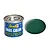 A 14ml tin of Revell Email Color enamel paint in matte sea green, shown with a matching green color swatch next to it.