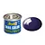 A 14ml tin of Revell Gloss Night Blue enamel paint next to a glossy dark blue paint swatch.
