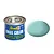A 14ml tin of Revell Email Color enamel paint in matte light green, shown with a color swatch sample next to it.