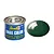 A 14ml tin of Revell Email Color enamel paint in gloss sea green, shown with a glossy green paint swatch next to it.