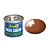 A 14ml tin of Revell Email Color enamel paint in Mud Brown, shown next to a glossy brown paint swatch.