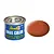 A 14ml tin of Revell Email Color matte brown enamel paint next to a brown color swatch.
