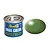 A 14ml tin of Revell Silk Green enamel paint next to a green paint swatch.