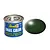 A 14ml tin of Revell Silk Dark Green enamel paint next to a dark green paint swatch.
