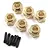 Yeah Racing TRX-6 High Mass Brass 12x8mm Hexes 6Pcs TRX4-086