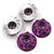 Yeah Racing 4mm Purple Aluminium Flanged Serrated Nuts 4Pcs YA-0448PP