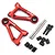 Yeah Racing Red Aluminium Tamiya TT-01 & TT-01E Front Lower Suspension Arms 2Pcs w/ Hardware TATT-035RD
