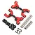 Yeah Racing Red Aluminium Tamiya TT-01 & TT-01E Rear Upper Suspension Arms 2Pcs w/ Hardware TATT-039RD