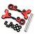 Yeah Racing Red Aluminium Tamiya TT-01 & TT-01E Front Upper Suspension Arms 2Pcs w/ Hardware TATT-036RD