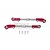 GPM Red Aluminium & Stainless Steel ARRMA Kraton, Talion & Outcast Adjustable Front Steering Turnbuckles 2Pcs MAK162S-R