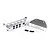 Traxxas TRX-6 Mercedes Benz G 63 AMG Satin Plated Finish Front & Rear Skid Plates w/ Hardware 8835