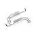 Traxxas 1/10 Chrome Left & Right Exhaust Pipe Set 8818