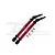 GPM Red Aluminium & Hard Steel Front/Rear CVD Driveshafts 2Pcs MAKS148F/RSA-R