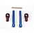 Traxxas Blue Aluminium Steering Bellcrank Posts w/ Steering Link Threaded Rod & Rod Ends 4944