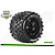 Louise 3.8" MT-Uphill MFT Tyres on (0 Offset) Black Rims - Glued Wheels 2Pcs L-T3322B