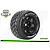 Louise 3.8" ST-Rocket MFT Tyres on (0 Offset) Black Rims - Glued Wheels 2Pcs L-T3324B