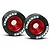 Traxxas Red Aluminium Wheelie Bar Wheels w/ Bearings & Axles 5186