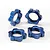 Traxxas Blue Aluminium 17mm Splined Wheel Nuts 4Pcs 5353
