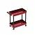 Yeah Racing Red 1/10 Metal 2 Tiered Rolling Workshop Cart Kit YA-0627RD