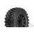 Pro-Line 2.8" Badlands MX28 HP Belted Tyres on Black Raid Rims - Glued Wheels 2Pcs 10174-10