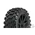 Pro-Line 3.3" Badlands MX M2 (Medium) Tyres on Black Mach 10 Rims - Glued Buggy Wheels 2Pcs 9067-21
