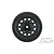 A single black Pro-Line Raid RC short course wheel rim shown from a front-facing perspective against a white background.