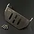 Yeah Racing stainless steel front fender skid plate for SCX10 III with four included mounting screws on a black background.
