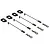 ARRMA 1/5 Black Body Pins w/Battery Clip Retainer 4Pcs ARA390294