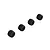 ARRMA 1/5 8S BLX Black Hub Nuts 4Pcs ARA330582