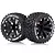 Two Louise 2.8 inch ST-Uphill RC monster truck tyres pre-glued onto black multi-spoke rims with silver beadlock-style detailing.
