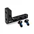 Power HD black aluminium EP-X servo mount with two included mounting screws on a white background.