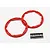 Traxxas Red Beadlock Style Sidewall Protector w/ Screws 5667