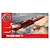 Airfix 1/72 scale Folland Gnat T.1 plastic model kit box art showing two red jet aircraft flying through clouds.