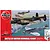 Airfix 1/72 scale Battle of Britain Memorial Flight model kit box art featuring a Lancaster bomber and two Spitfires flying over a coastline.