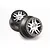 Traxxas 2.2/3.0" SS Split Spoke Satin Chrome/Black Rims 2Pcs 6872