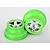Traxxas 2.2/3.0" Chrome/Green Rims 2Pcs 6875