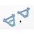 Traxxas Blue Aluminium Front & Rear Bulkhead Set 7023