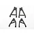 Traxxas Front & Rear Lower Suspension Arm Set 7032
