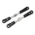 Two Maverick RC turnbuckles with silver metal threaded rods and black plastic ball ends on a white background.