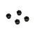 ECX 3mm Black Steel Nyloc Nuts 4Pcs ECX1059